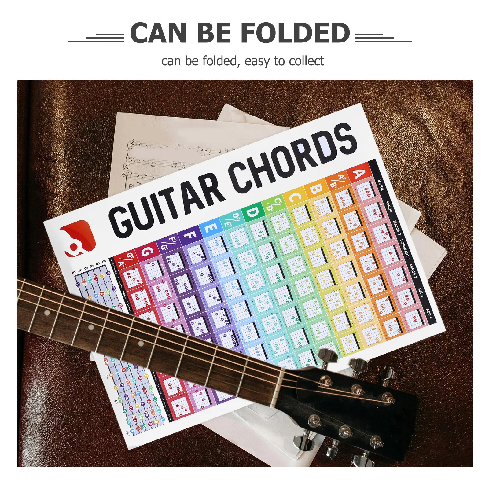 

Guitar Chord Fingering Chart Easy to Fix Stand Visual Aid for Learning Guitar