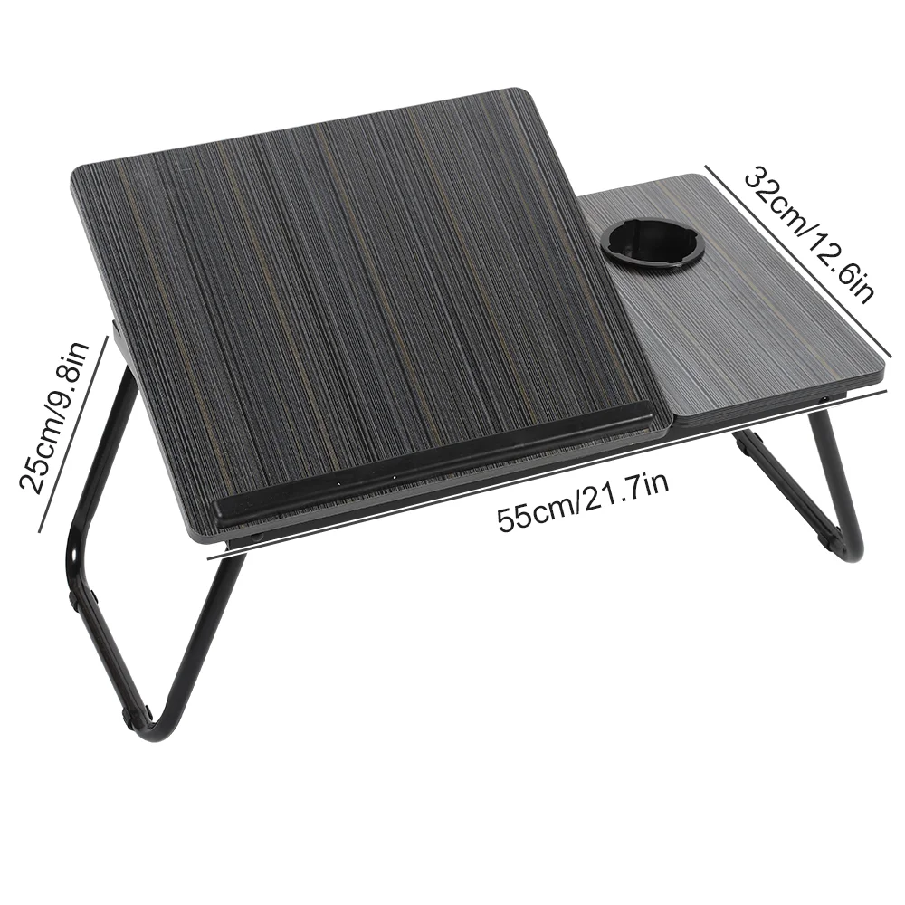 Verstelbare laptopbureaustandaard Draagbare opvouwbare luie tafel Ergonomische lapdesk voor tv Bedbank PC Notebooktafel Bureaustandaard