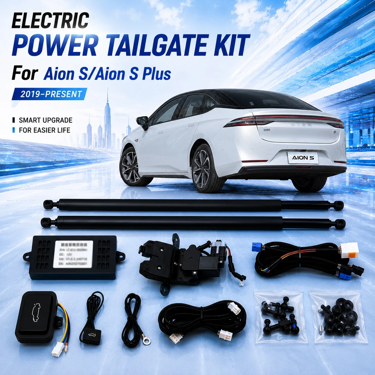 For Aion S Aion S Plus 2019-present Electric Power Tailgate Kit Auto Open & Close OEM Style Easy Installation