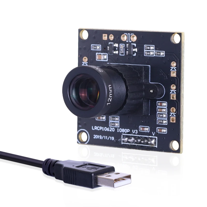 

OV2710 1080P HD USB Android Camera Module 12mm 30degrees Distortionless CMOS Mini Industrial UVC Plug & Play