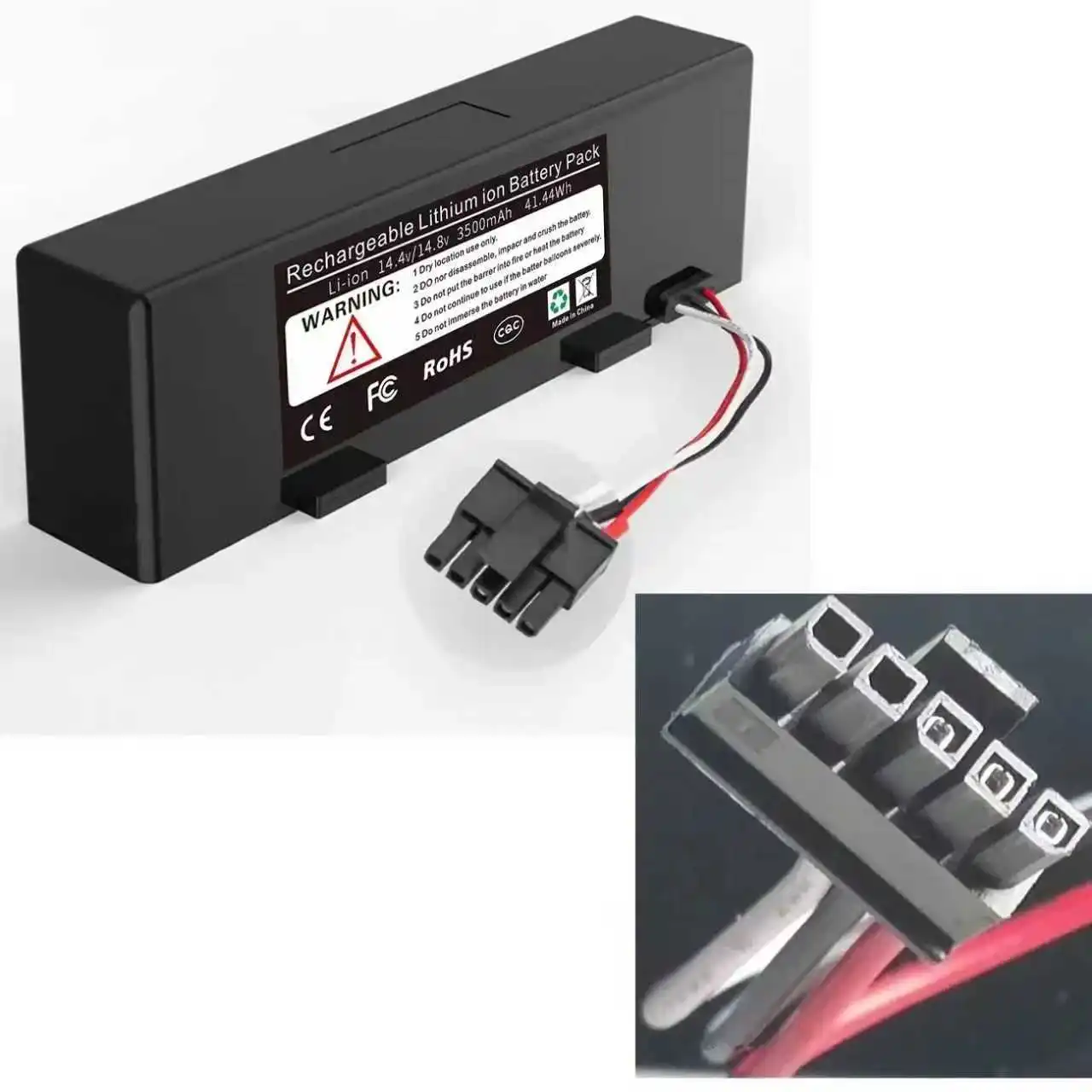 100% Original Viomi-batería Original V3 V2 Pro VRVCLMB21B MVVC01-JG STYTJ02YM, aspiradora robótica, 14,8 V, 3500mAh