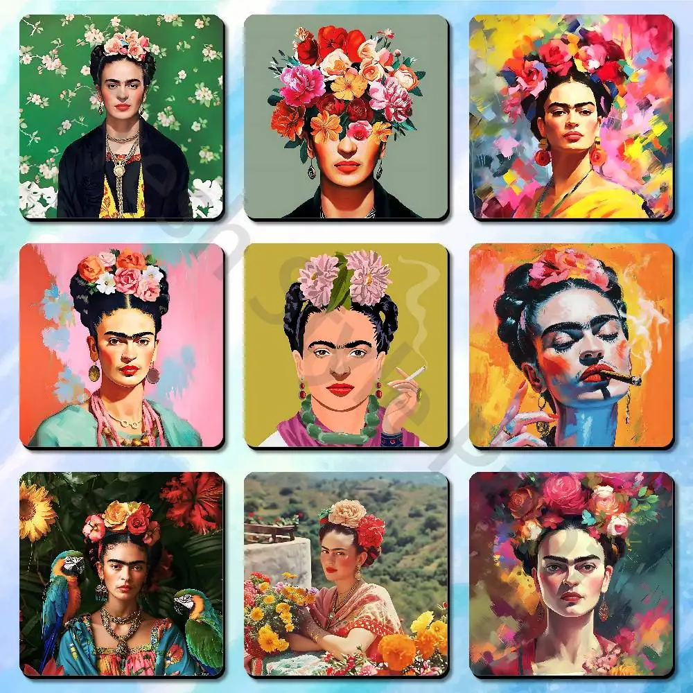 Art F-Frida K-Kahlos Painting Soft Magnetic Refrigerator Magnets Personality Decorations Creative Gifts