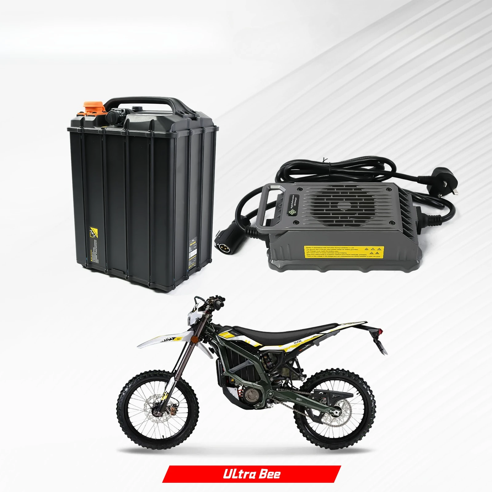 Carregador para motocicletas 85v15a, para surron ultra bee 15a, carregamento rápido, silencioso, motocicleta elétrica, dirt bike, ferramentas de carregamento ub