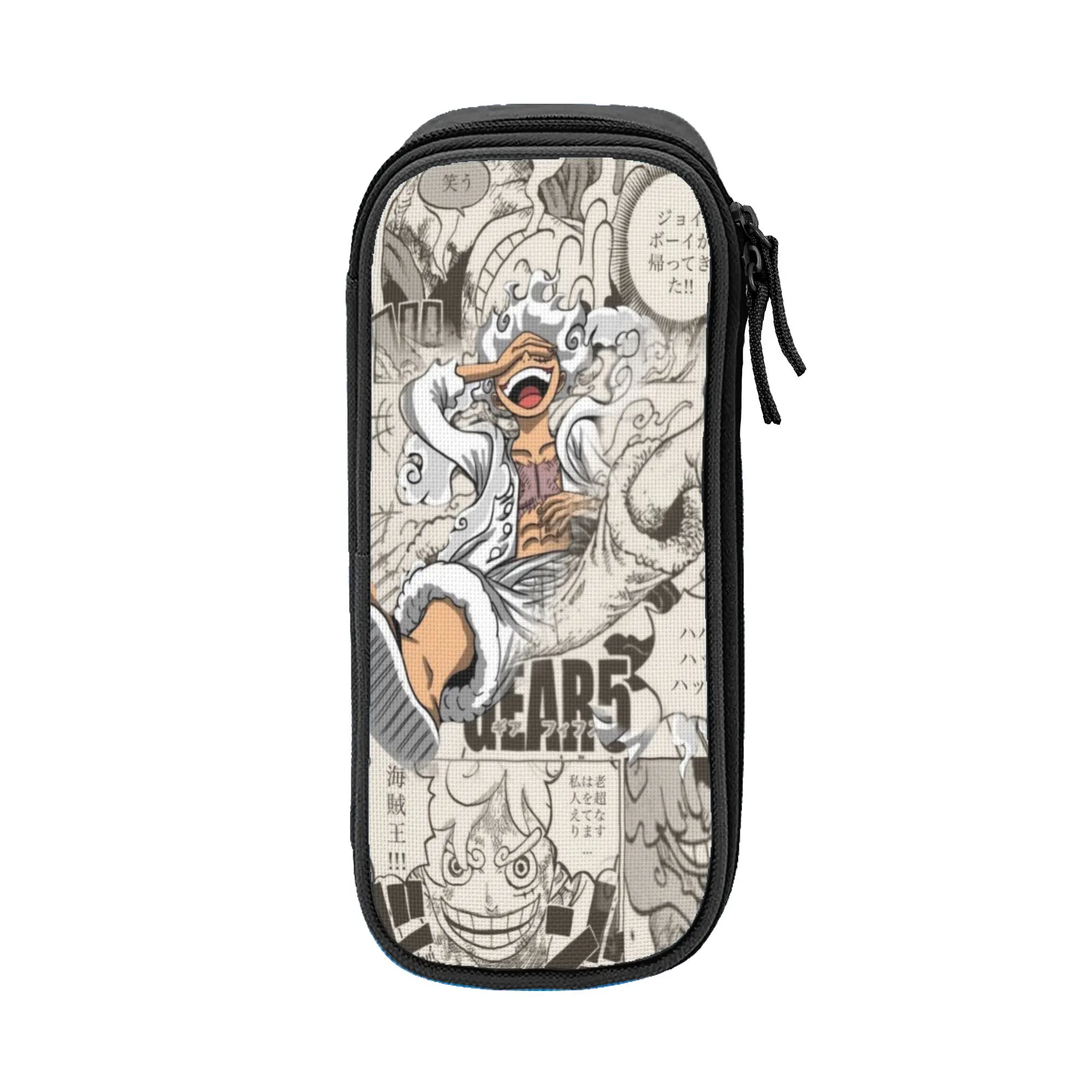 

o-one-piece-e onepiece luffys Pencil Case Double Layer Large Capacity School Accessories Pencil Box Birthday Gift