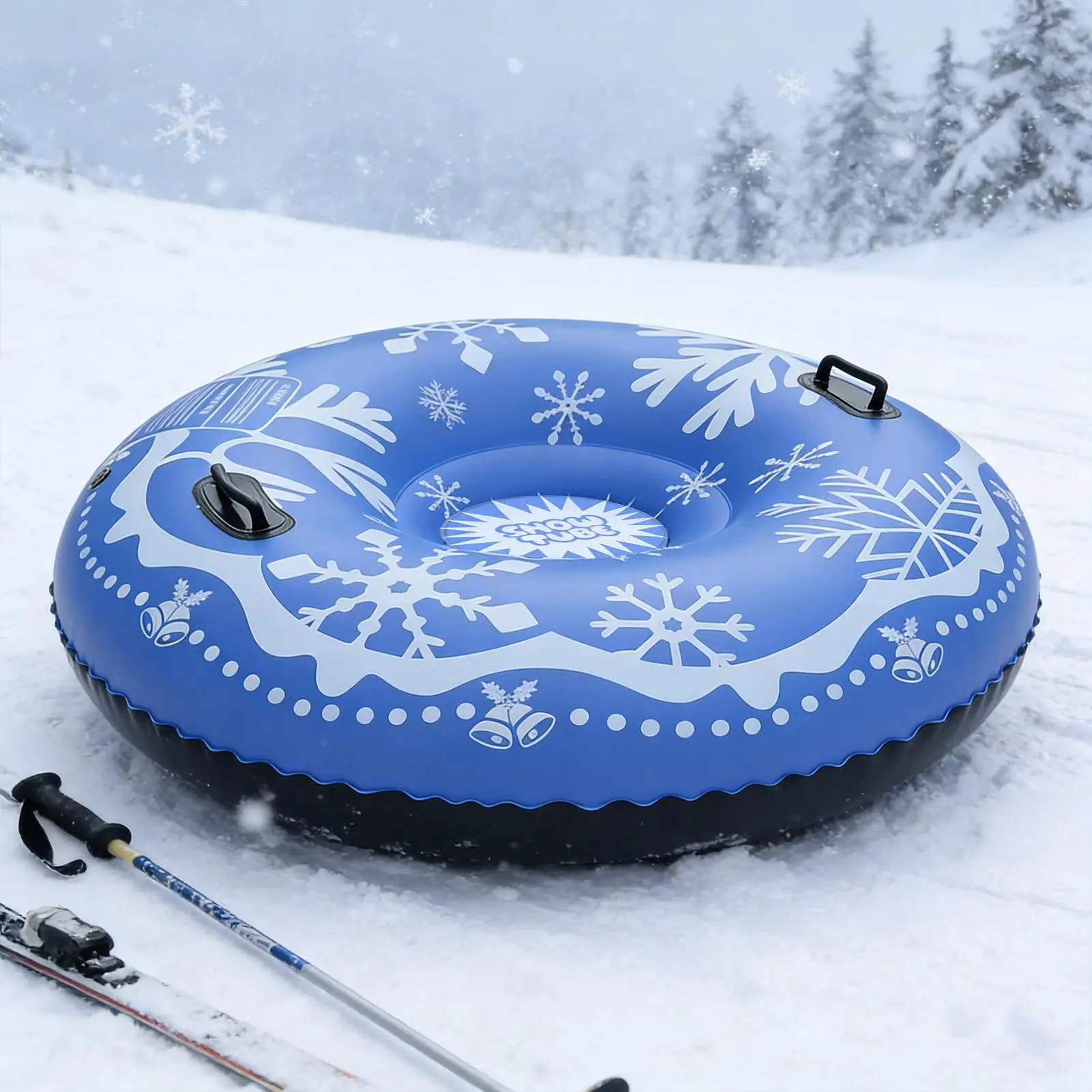 

Надувная тюбинг-ватрушка для снега, сверхпрочная, толстая, устойчивая к холоду, для зимних развлечений с семьей, друзьями, влюбленными, для женщин и мужчин
