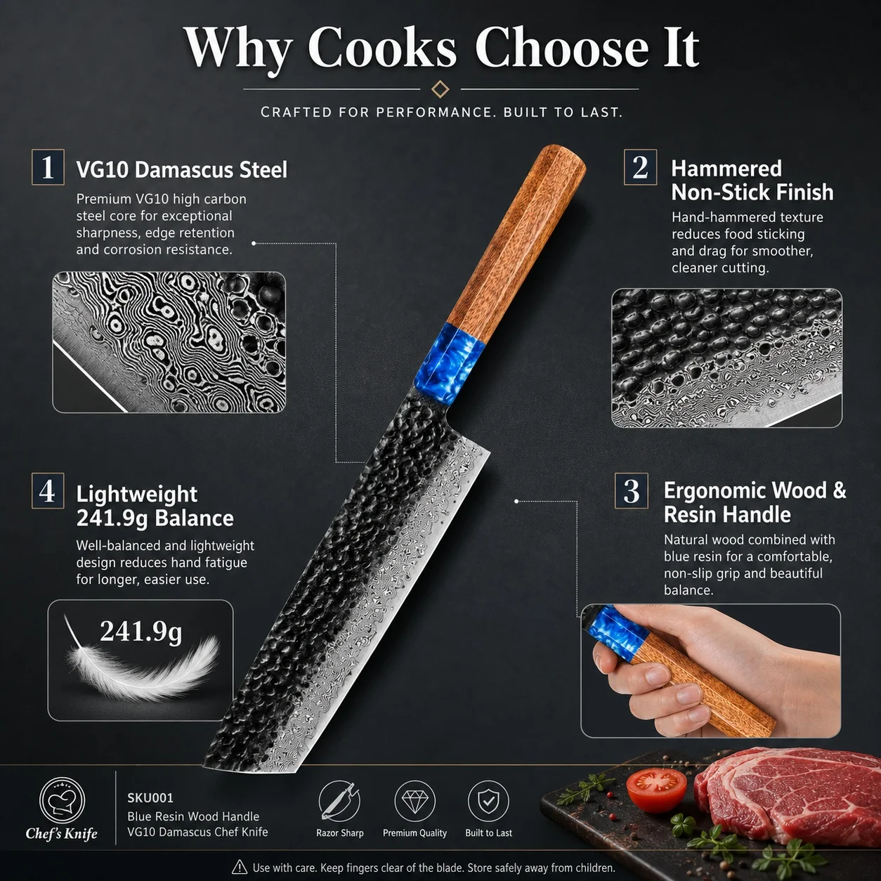 VG10 Damascus Steel Core Profe - Home Cooking Restaurant 评论和价格