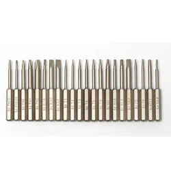 22Size 4mm Hex Shank Torx Phillips Slotted hexagon 40mm Length precision Screwdriver bits T1 to T6 PH000 PH00 5-Star P2 P5 Y0.6