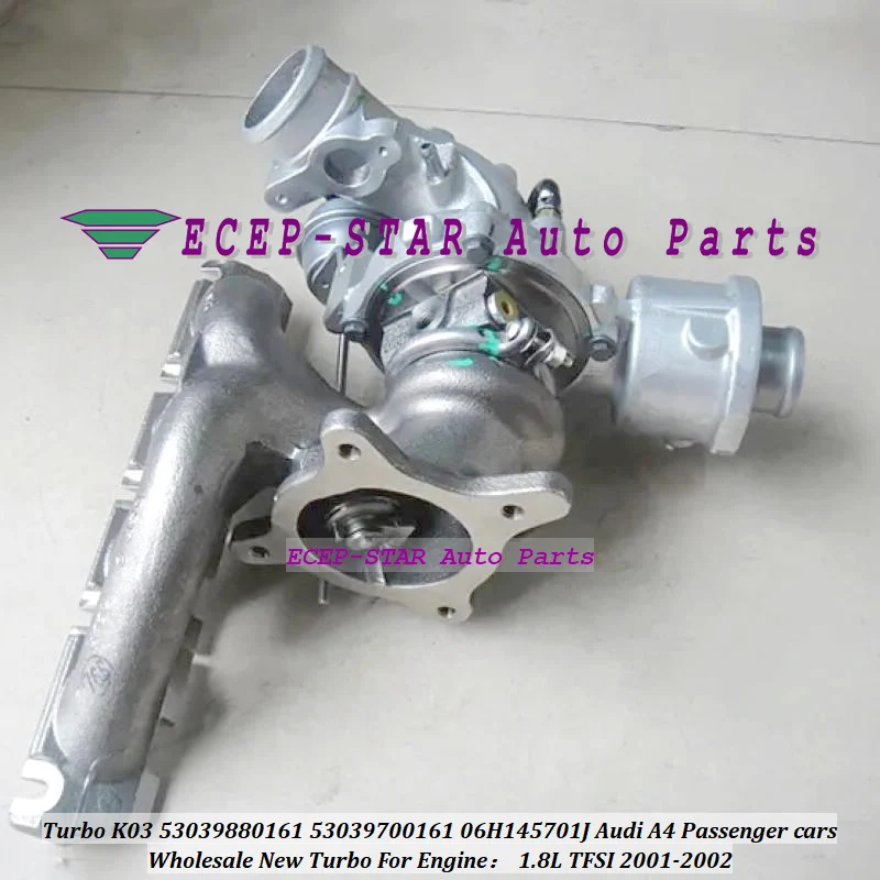 Turbo K03 53039880161 53039700161 06H145701J Turbocharger For Audi A4 Passenger cars 1.8L TFSI 2001-2002