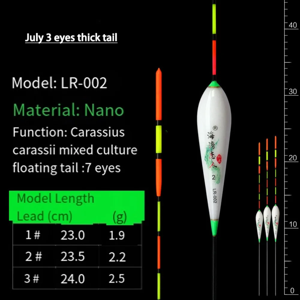 5 uds aparejos flotadores de pesca accesorios Craalusso gran flotabilidad cola audaz Nano flotador de pesca flotadores de pesca Nano Material