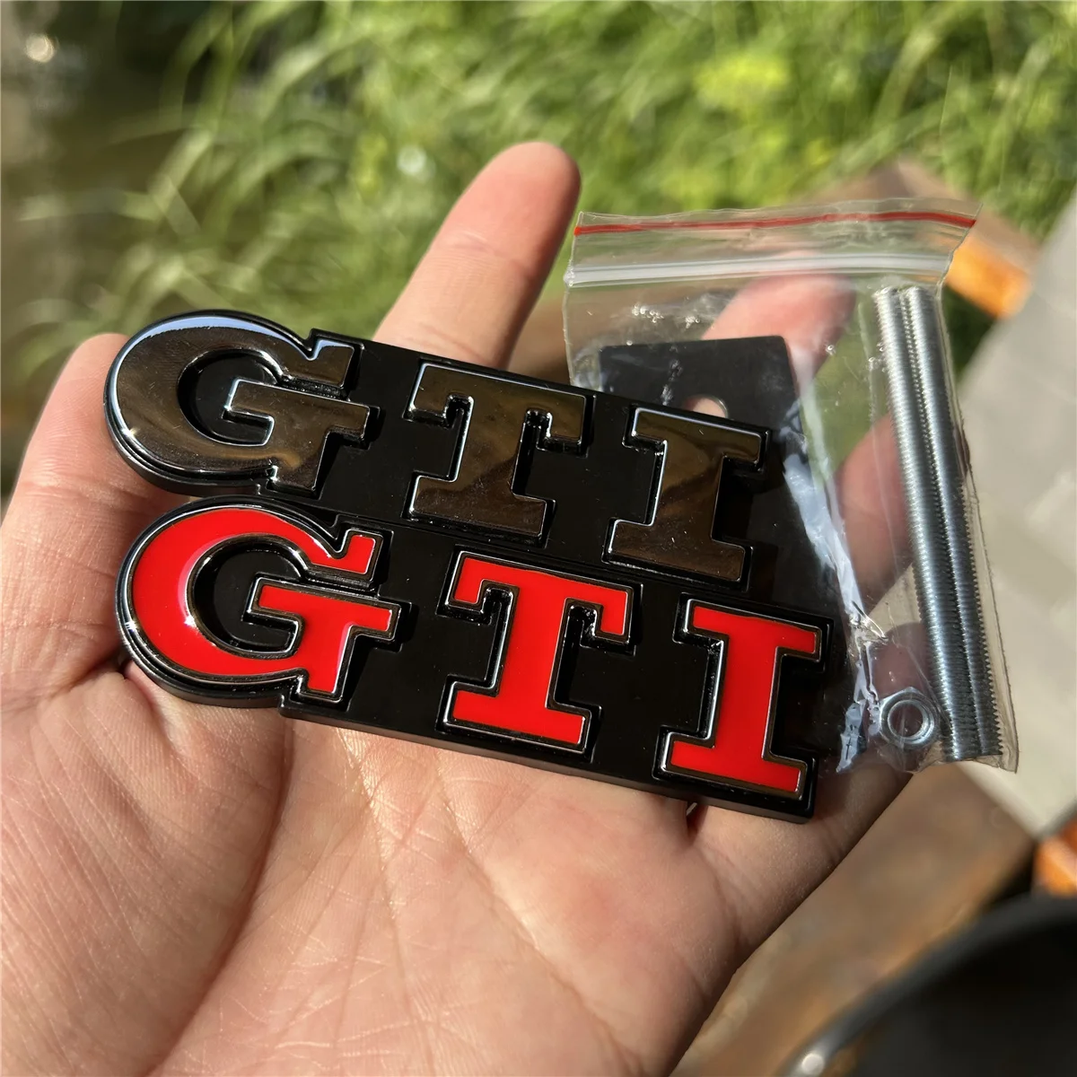 GTI Front Grille Metal Emblem Personalized Tailgate Sticker For Volkswagen Golf 5 Polo Golf 7 5 6 Mk6 7 R 7 Gtd Mk7 Mk4 Mk5