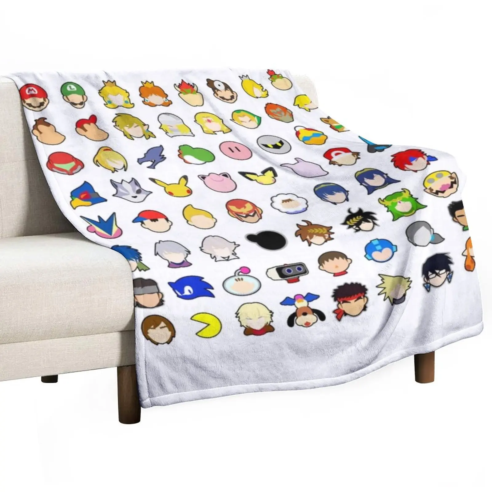 smash ultimate dlc Throw Blanket Sleeping Bag Blanket anime