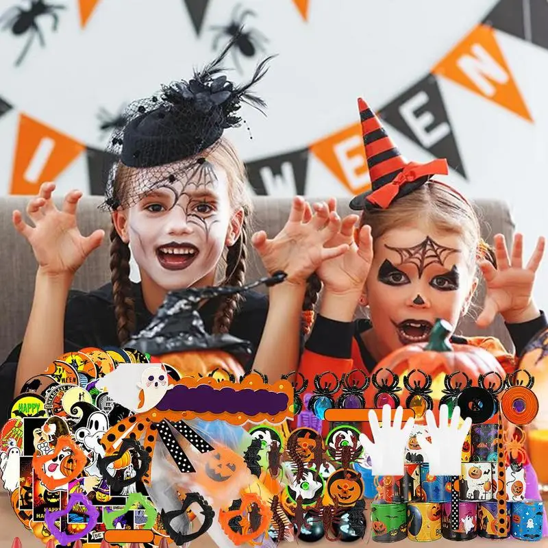 Halloween Goodie Bag Stuffers Silicone Halloween Tiny Toys Goody Bag Fillers 223 Pieces Halloween Party Bags Kids Halloween Toys