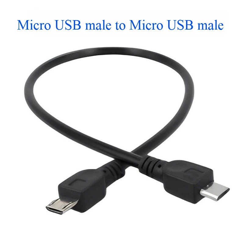 Micro USB male-to-male charging cable for Android phones and tablets - V8 male-to-Micro 5P female data connection cable