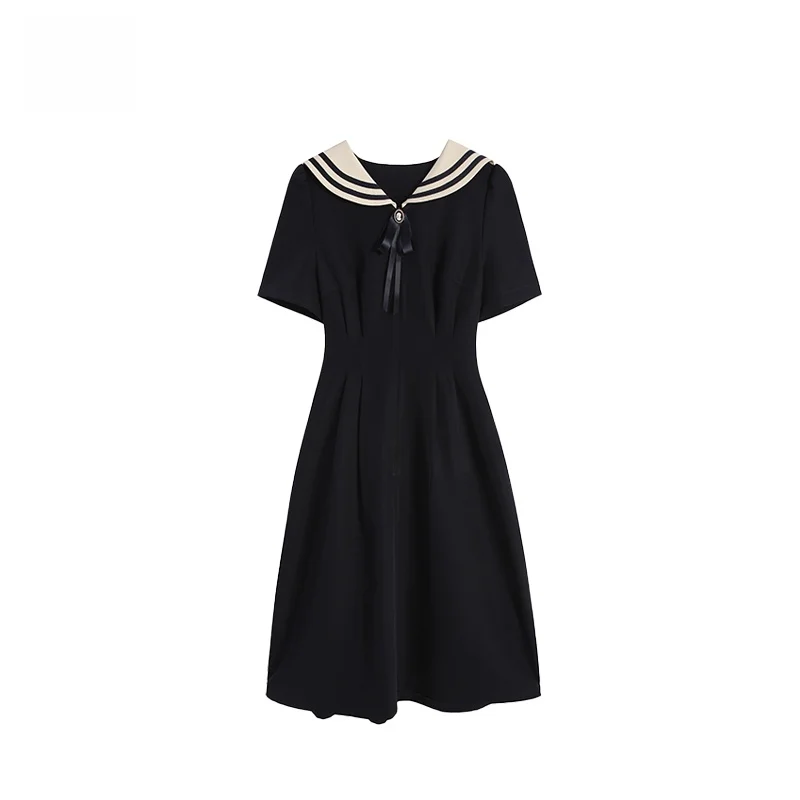 

Королевское синее платье миди с завышенной талией, А-силуэт, с коротким рукавом, женская одежда больших размеров, повседневное, летнее, из тонкой ткани