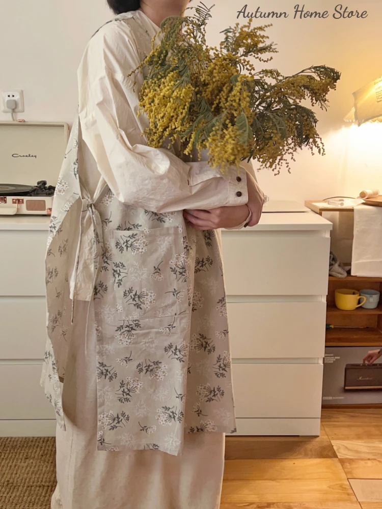 

Водонепроницаемая масляная накидка в японском и корейском стиле из хлопка и льна