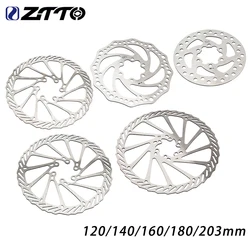 ZTTO Bicycle Brake Rotor 203mm/180mm/160mm/140mm/120mm 6 Inches Stainless Steel Hydraulic Brake Rotor MTB Road Bike Disc Brake