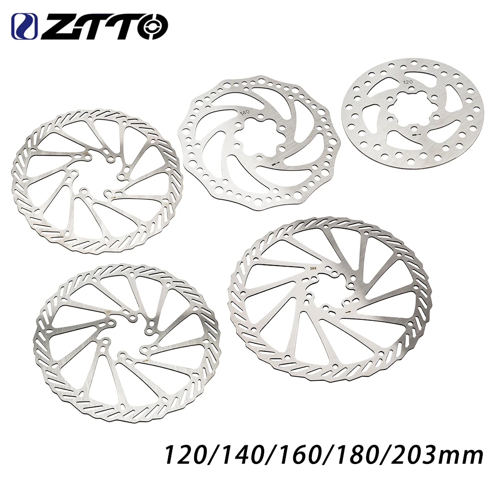 ZTTO rowerowy wirnik hamulca 203mm/180mm/160mm/140mm/120mm 6 cali hydrauliczny wirnik hamulca ze stali nierdzewnej MTB Road hamulec tarczowy do roweru