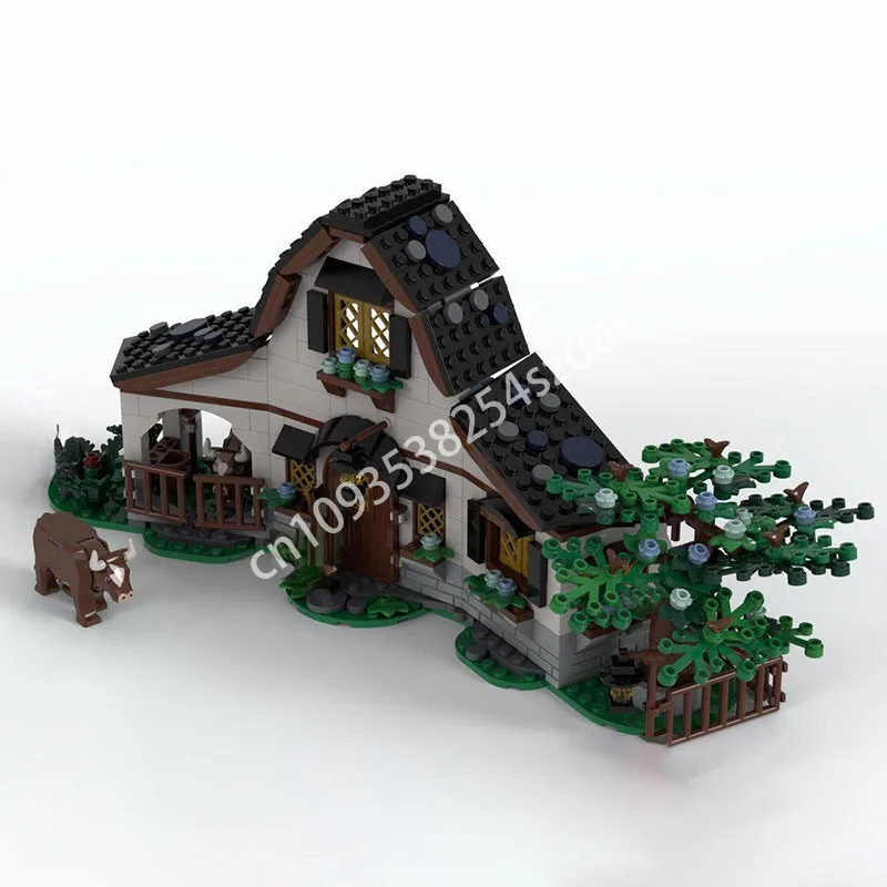 

585pcs MOC Medieval House 1 Building Blocks Space imagination up Christmas toy Gift Solve the problem up Education collector