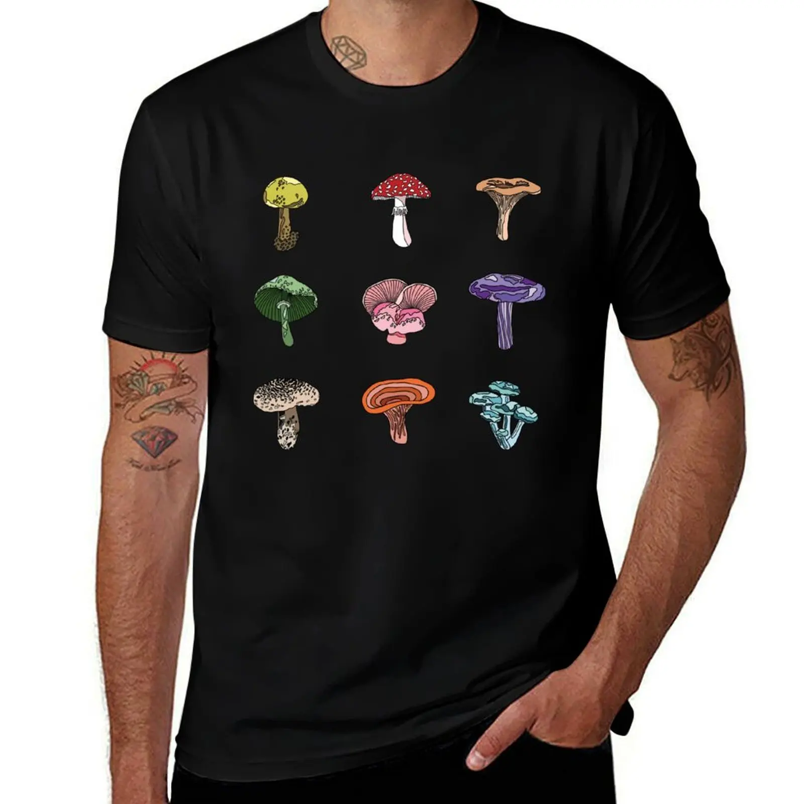 

Poisonous Mushrooms T-Shirt anime t shirts Louboutins cotton t shirt men