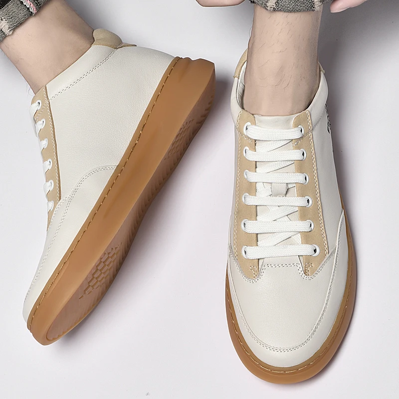 

Брендовые кожаные мужские прогулочные туфли с высоким берцем, уличные нескользящие походные ботинки, винтажный стиль, мужские модные ковбойские ботинки, мягкие ботильоны