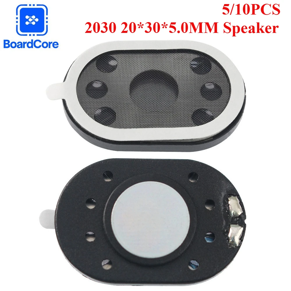 5/10PCS 2030 Speaker Oval Shaped 8ohm 1W Micro Digital Speaker Small Voice Horn 20×30×5.0MM Loudspeaker Buzzer for Electronic