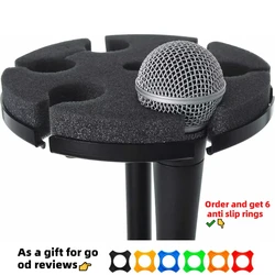 Multiple microphone support metal 6 mic stand bar mic tray holder подставка для микроф fixed for Studio Stage