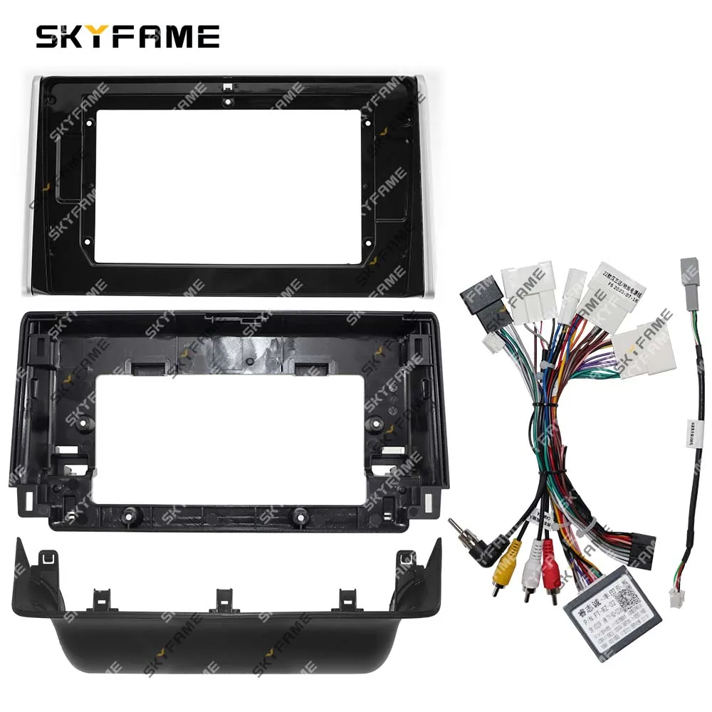 SKYFAME Car Frame Fascia Adapter Canbus Box Decoder Android Radio Dash Fitting Panel Kit For Toyota Rav4 Wildlander