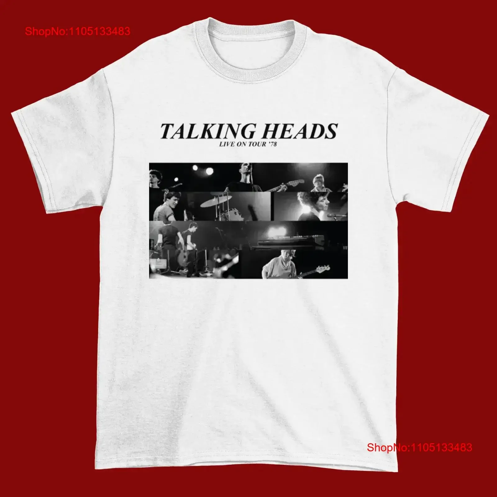

NEW Talking Heads White Cotton All size S 5XL For Fans T shirt DS110 vintage Washed homme Unisex Slightly designer clothes