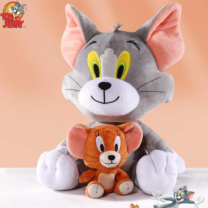 Tom e jerry brinquedo de pelúcia filme dos desenhos animados gato tuffy nibbles mouse plushies animais de pelúcia sabão figura ação estúdio boneca brinquedos