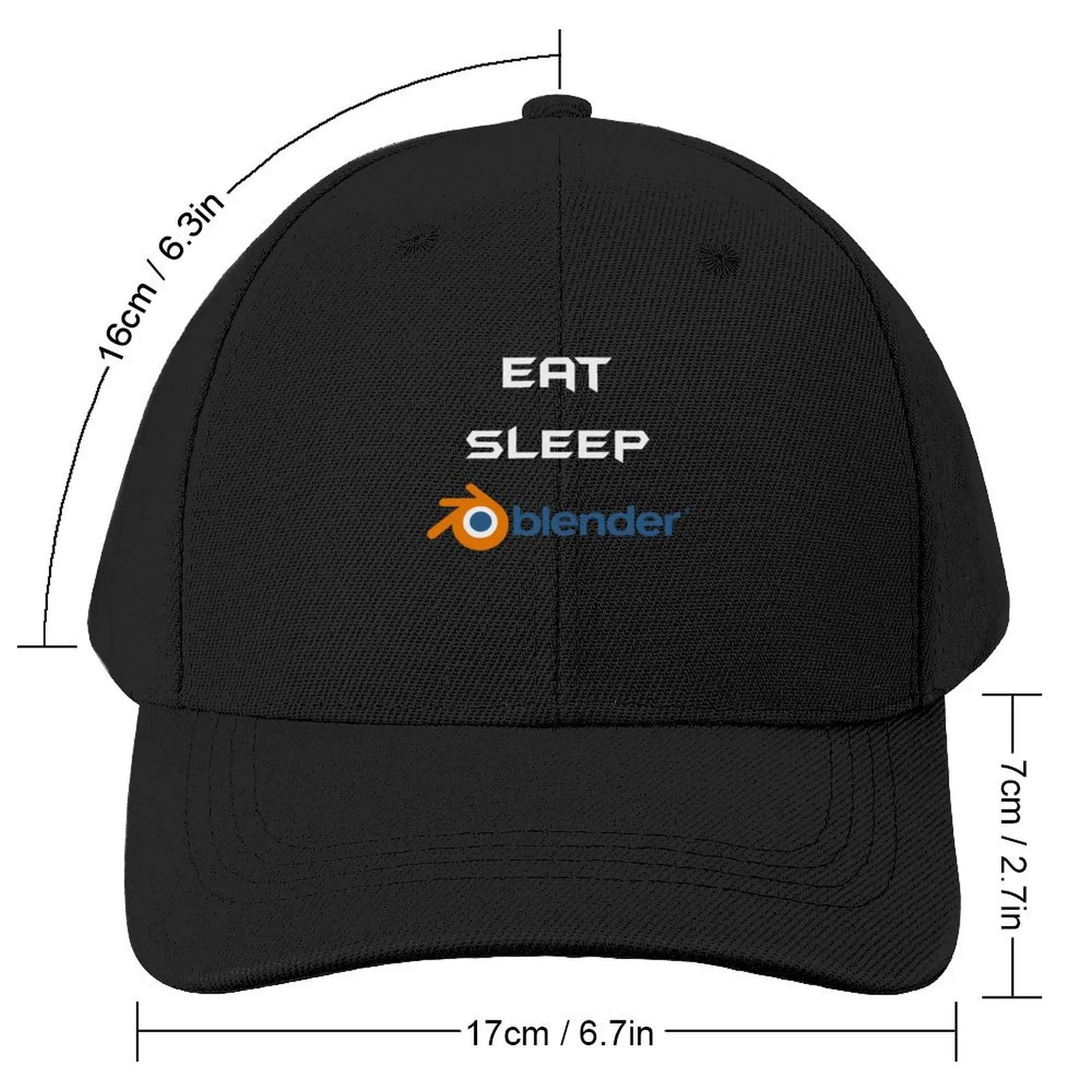 Eat Sleep Blender - Blender 3D Designer Baseball Cap Hat Man For The Sun Christmas Hat Wild Ball Hat Women's 2024 Men's