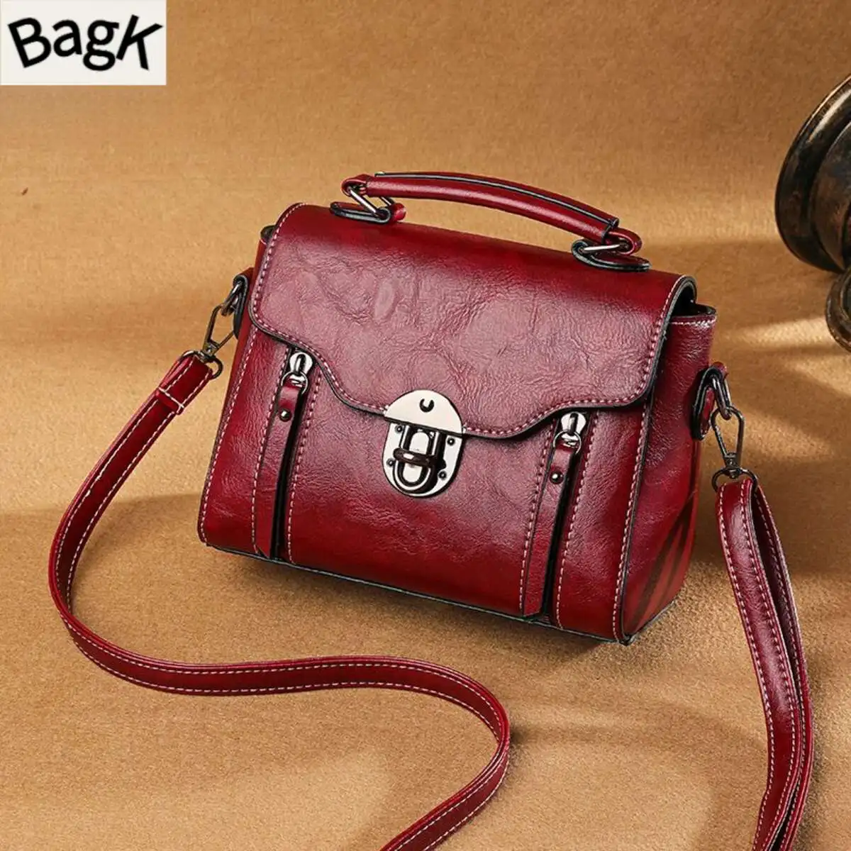 Boyatu per le donne 2024 Nuova borsa alla moda, vera trama versatile morbida pelle borsa quadrata piccola da donna_voghion.com