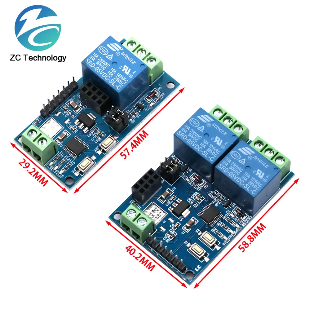 ESP8266 ESP-01 5V 1 canale modulo relè WiFi a 2 vie cose Smart Home interruttore di controllo remoto ESP01 modulo Wireless WIFI APP per telefono