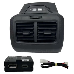 5GG864298B Rear Air Outlet Vent Trim Frame A/C Air Vent Outlet Center Armrest With USB For VW Golf 7 MK7 2013-2017 2019 82V