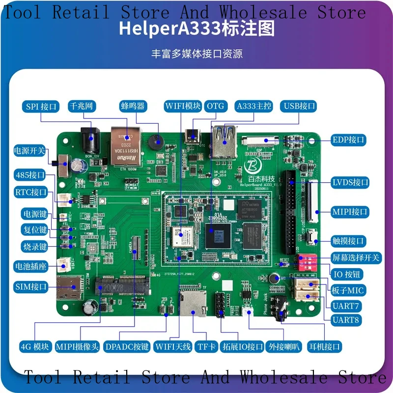 HelperA333 Development Board Allwinner A333 5-Core 15/Ubuntu 24.04