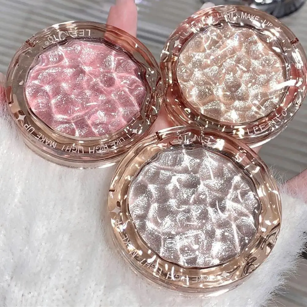 Diamond Sparkling Powder Highlight Mashed Potato Pearlescent White Highlighter Palette Glitter Face Contour Makeup High-gloss