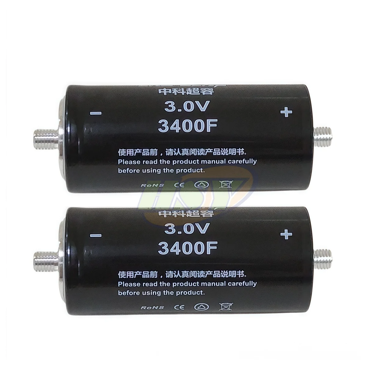 2PCS Super capacitor 3V 3400F cells brand new and high quality car audio Freely assembled high CCA low internal resistance 3000F