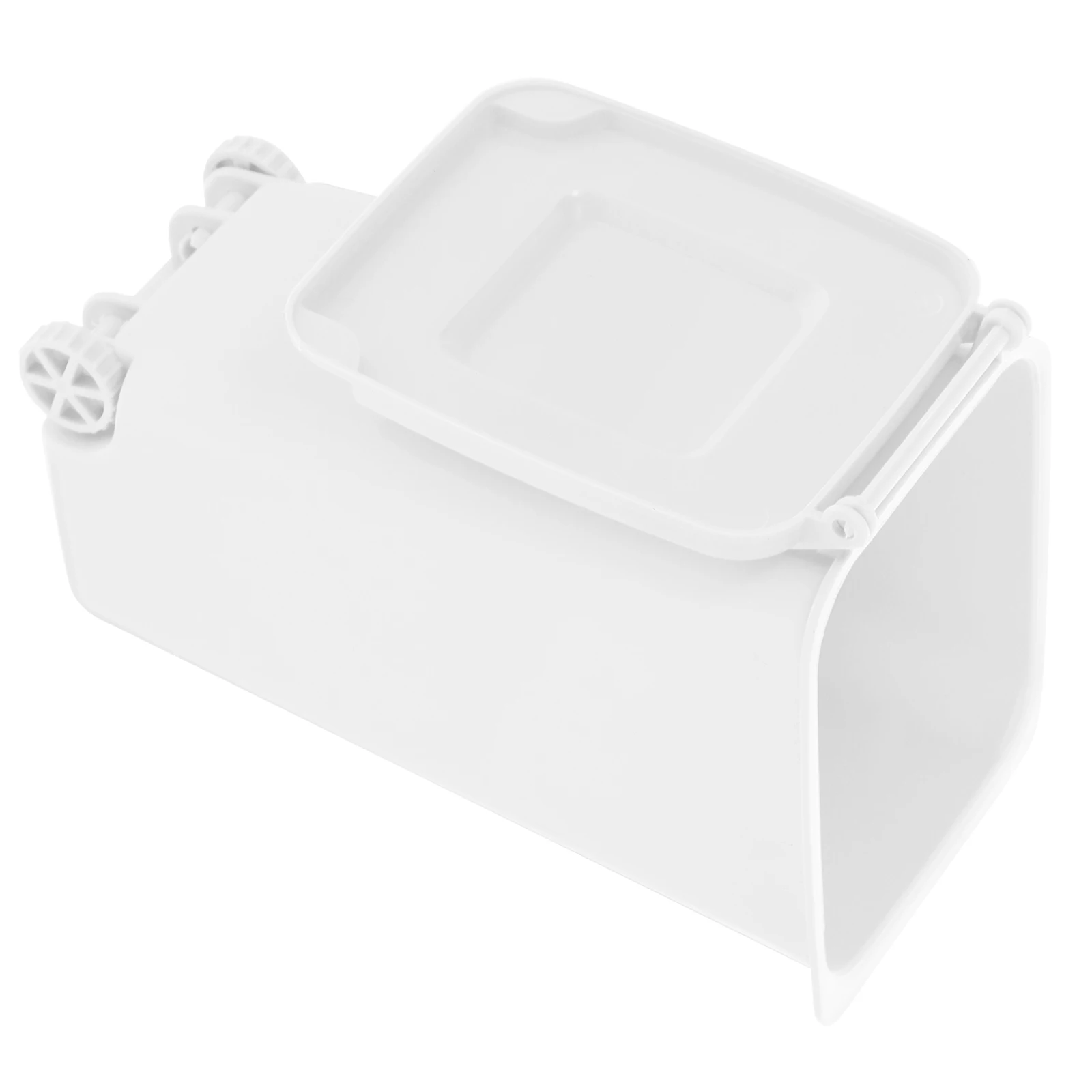 

Desktop Storage Box Mini Trash Can Stationery Bucket Lid PP Pen Container Desk Organizer Small Items Kitchen Table Simple Color
