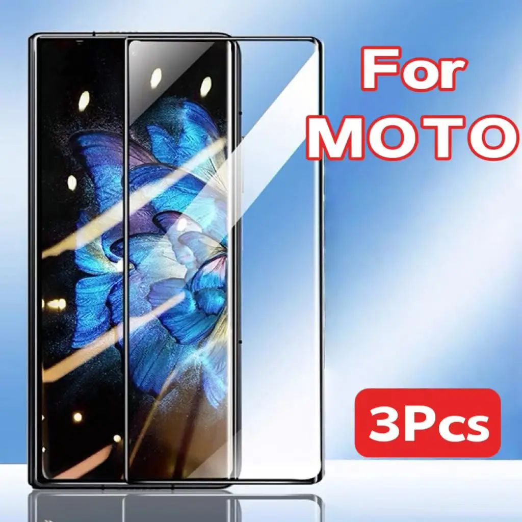 

3Pcs Premium Ceramic Film For Motorola Moto Edge X40 X30 40 30 S30 Ultra Pro Fusion Screen Protector With Install Guide