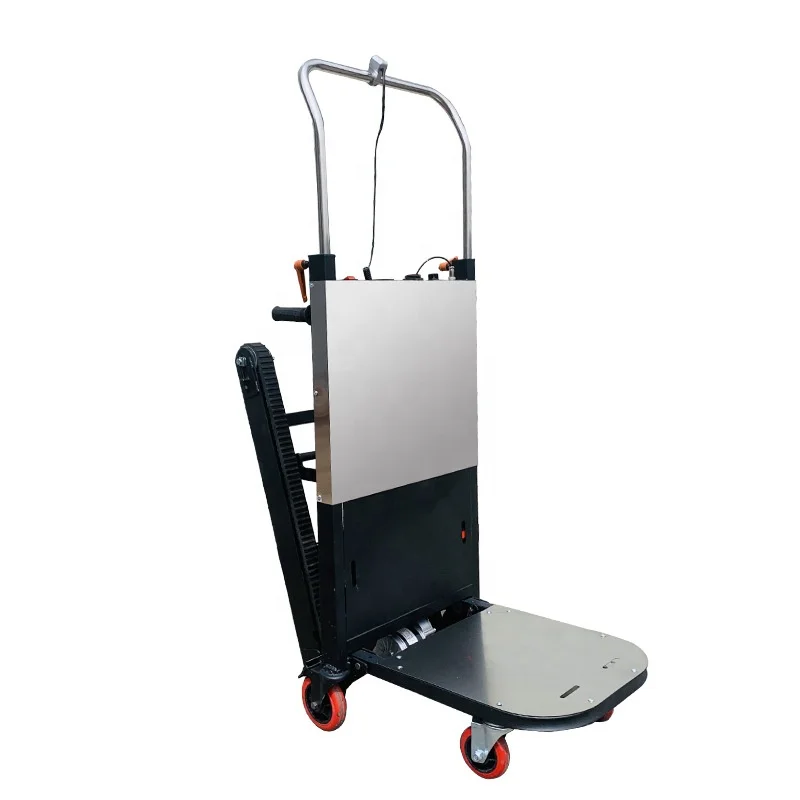 Portable Hand Trolley Climbing Stairs Battery Electric Climbing Cargo Stair Climber Hand Truck for Material Handling