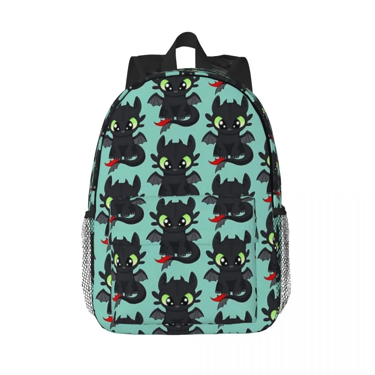 Bebê dragão crianças como treinar dragão novo padrão elegante saco de escola impressão mochila leve 15 polegada