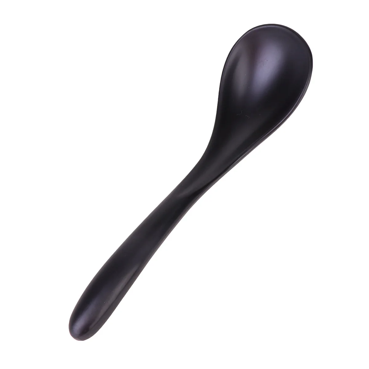 

6Pcs Black Soup Spoon Premium Craftsmanship for Restaurants Food Shops Catering Service Reliable Heavy Duty Flatware Solution