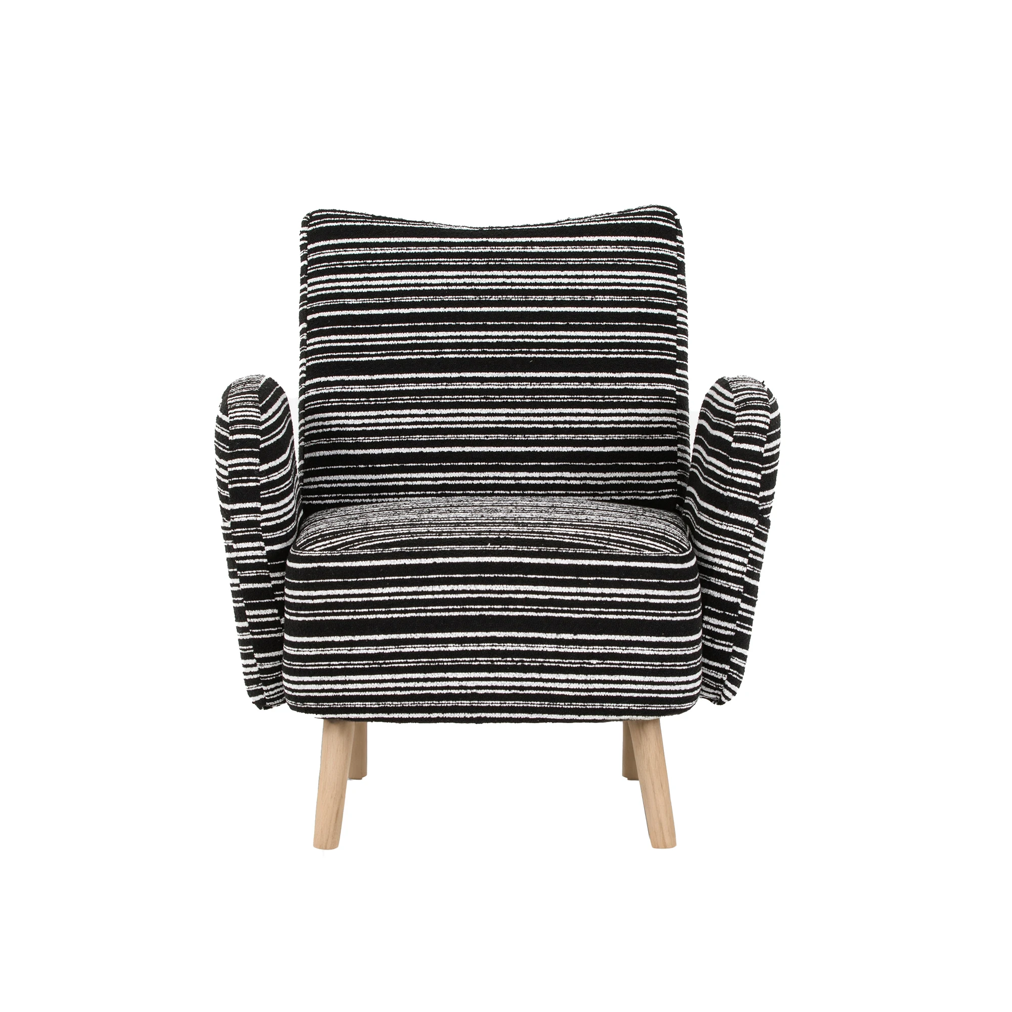 PINGGO Moderner Stoffsessel mit Seitentasche & Massivholzbeinen, Komfortabler Lesesessel für Wohnzimmer Schlafzimmer Büro – Detail 25