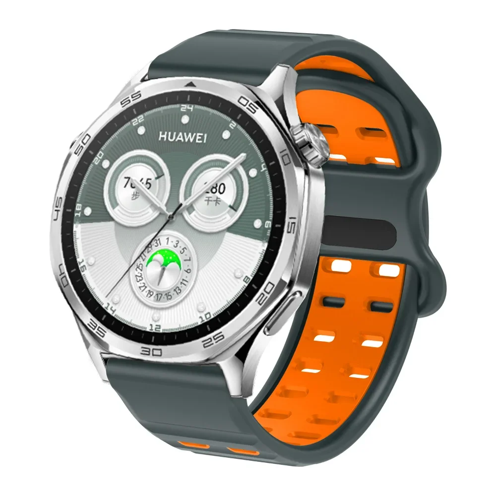 シリコン製22mm Huawei GT3 5 Pro 46mm/GT 2/3/4/5 46mm Pro SE用リストバンドストラップ、Huawei Watch GT4 GT4 46mm用ウォッチバンドブレスレット