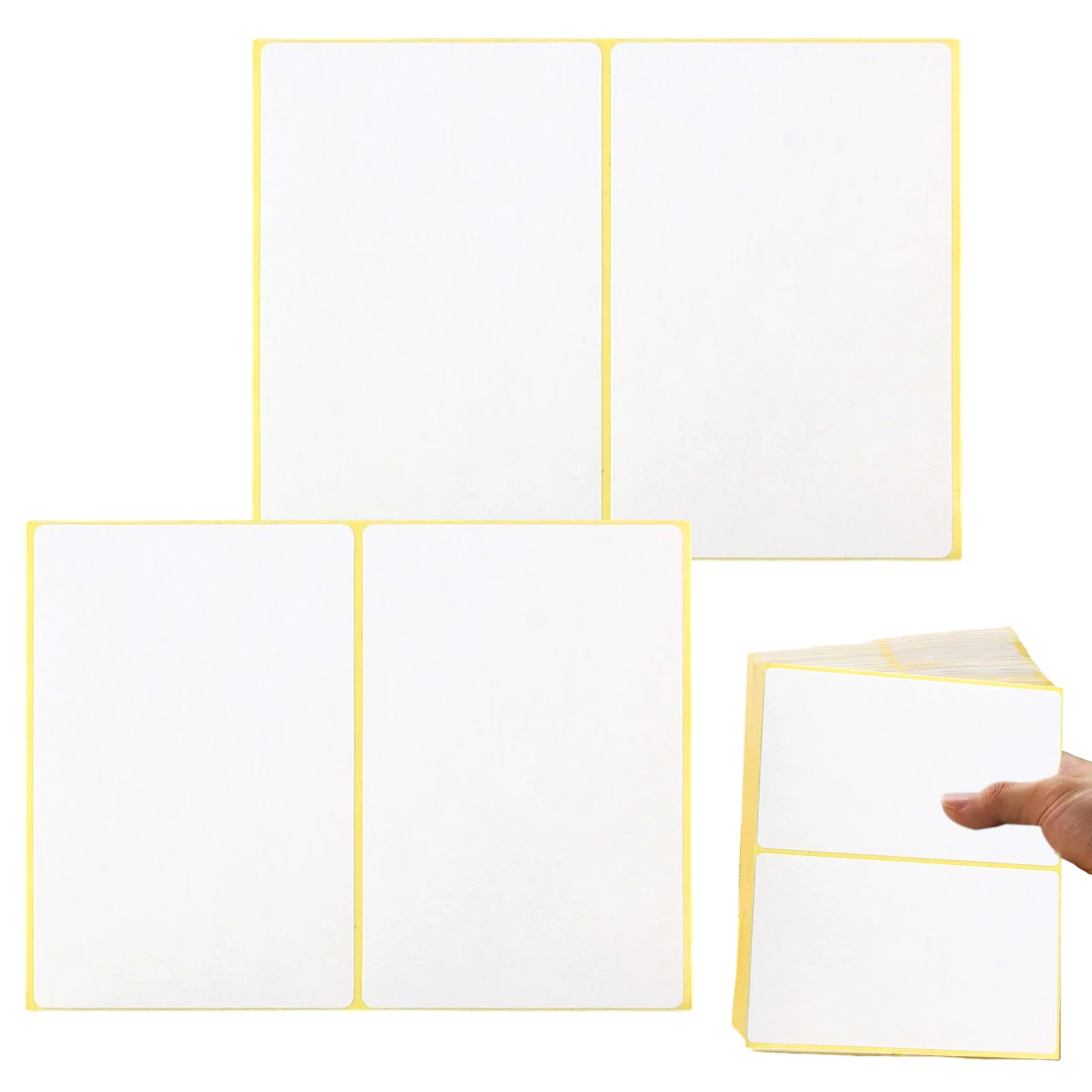 60st Home Stickers Markering Draagbare School Plakkerig Label Verwijderbare Kantoor Zelfklevende Praktische Frankering Mat Groot Wit