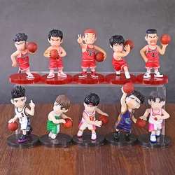 Anime Hanamichi Sakuragi Rukawa Kaede Miyagi Ryota Mitsui Hisashi Akagi Takenori PVC Figures Toys 5pcs/set