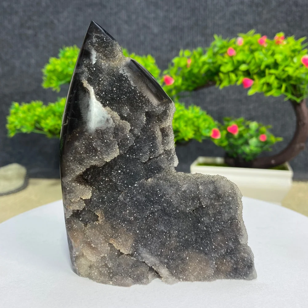 Natural Sphalerite Crystal Cluster Specimen - Sparkling Gem Ore Healing Stone Free Form Mineral for Home Decor