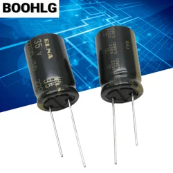 5PCS 2200UF 35V Audio Capacitor 35V 2200UF 16X25 RA3 Black Gold
