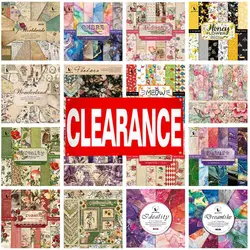 24 Sheet Scrapbooking Paper 15x15cm,  6x6in Scrapbooking Paper Acid-Free Cardstock Backgrounds Card for DIY Art Craft Decoration