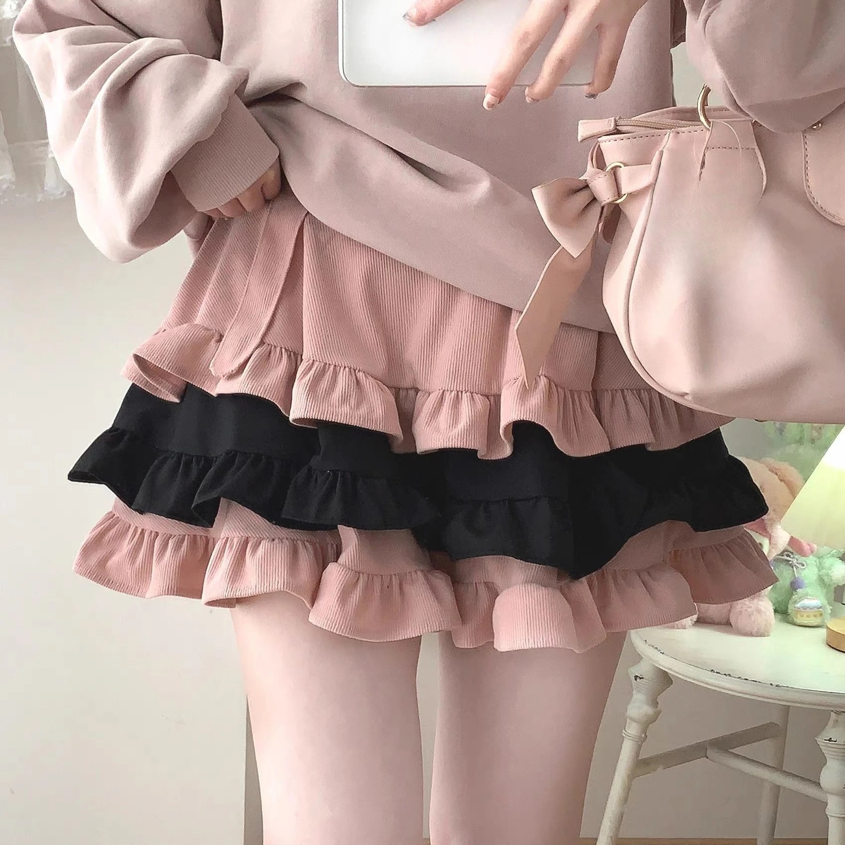 

Новая женская мини-юбка в японском стиле, пэчворк, повседневная, Y2K, элегантная, винтажная, уличная мода