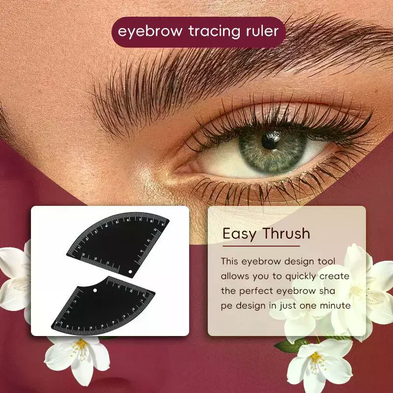 Fast Drawing Eyebrow Design Ruler Microblading Mapping Tool Shaping Permanent Makeup Drawing Guide Ruler Tattoo Supplies Reuse